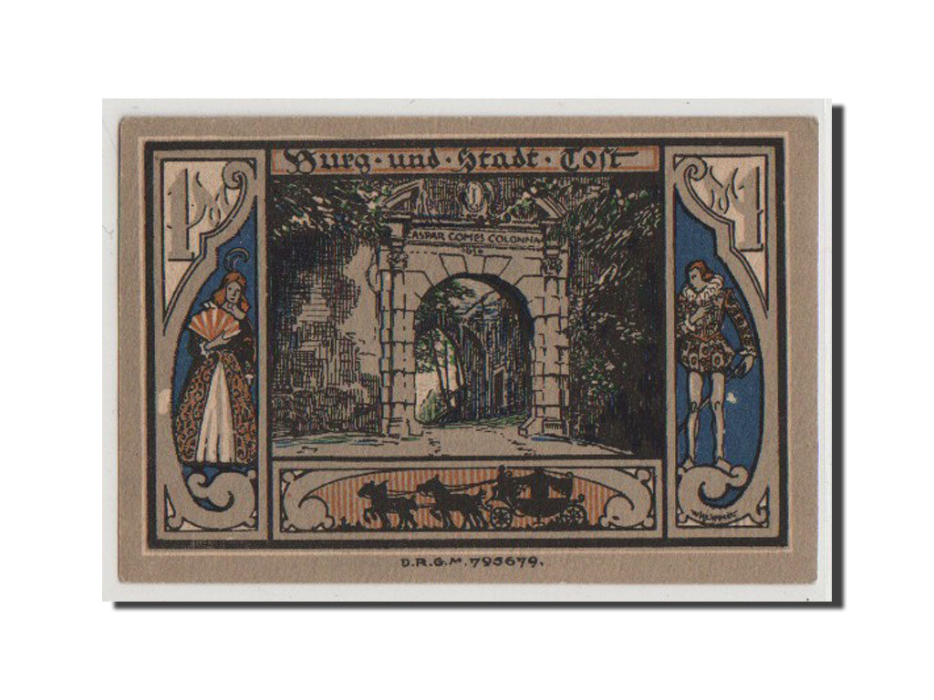 Banconote, Germania, Oberschlesien, 1 Mark, FDS, Mehl:437.1a