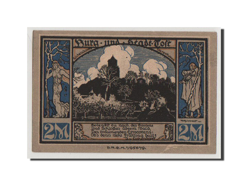 Banconote, Germania, Oberschlesien, 2 Mark, FDS, Mehl:437.1a