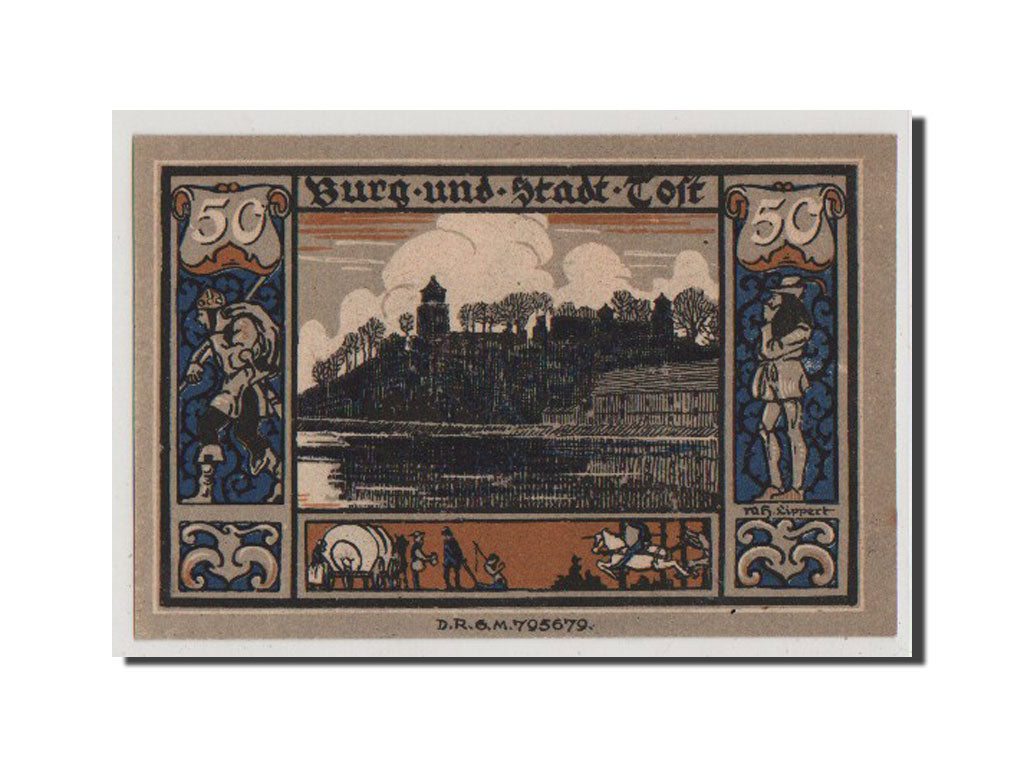 Banconote, Germania, Oberschlesien, 50 Pfennig, FDS, Mehl:437.1a