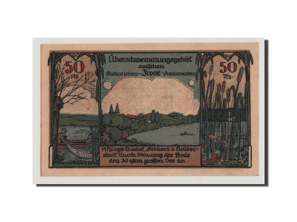 Banconote, Germania, Frose, 50 Pfennig, 1921, FDS, Mehl:398.4a