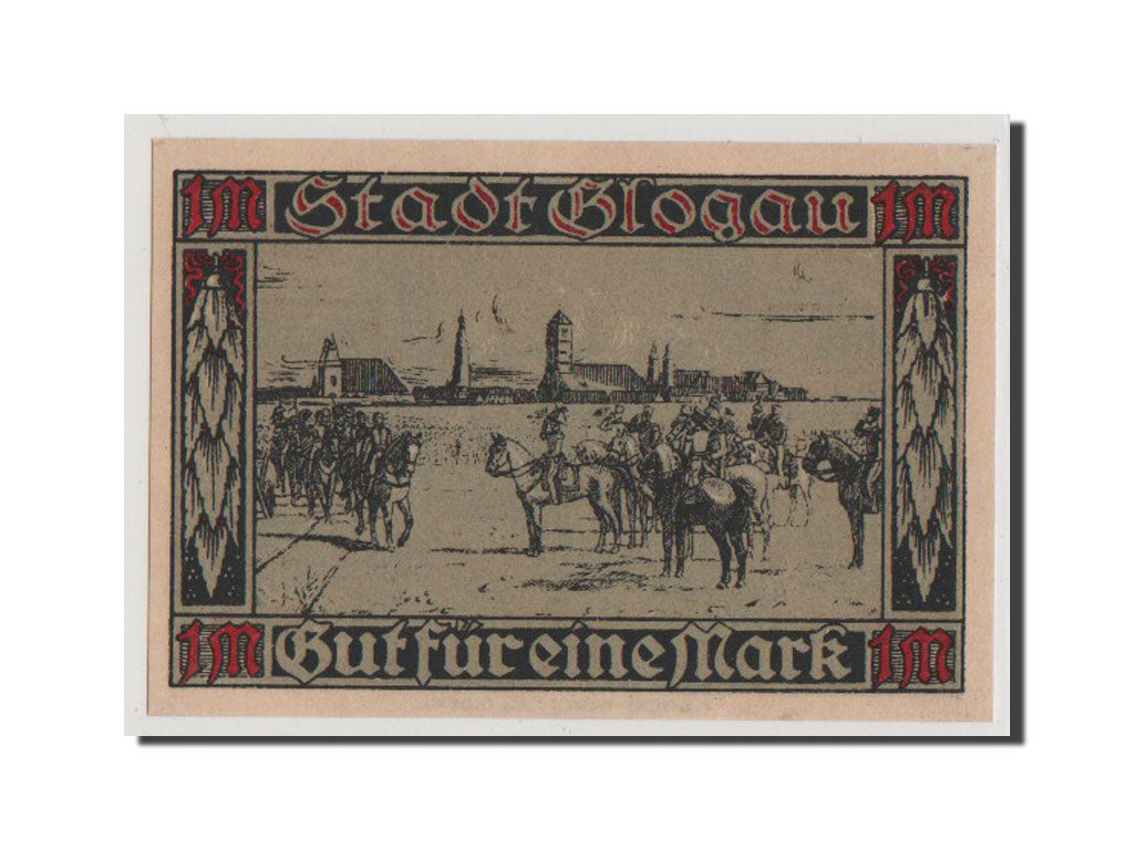 Geldschein, Deutschland, Glogau Stadt, 1 Mark, 1920, UNZ-, Mehl:439.1