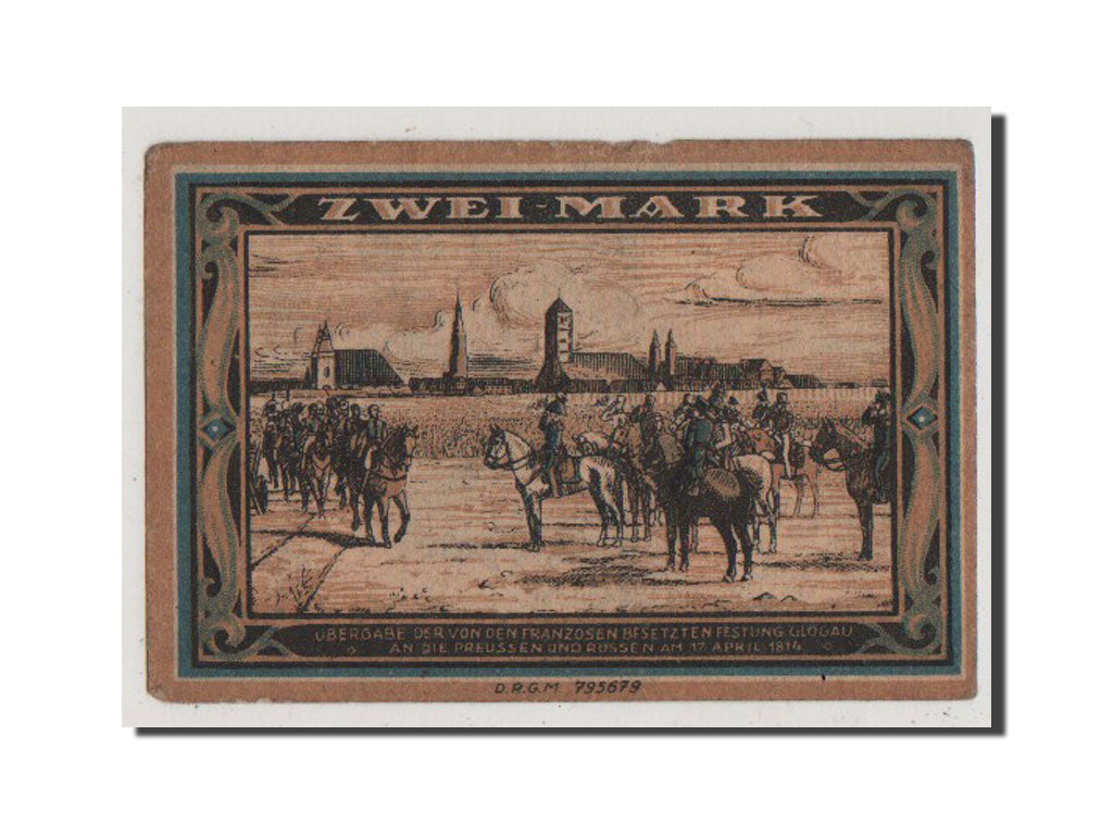 Banconote, Germania, Glogau Stadt, 2 Mark, SPL+, Mehl:440.1a