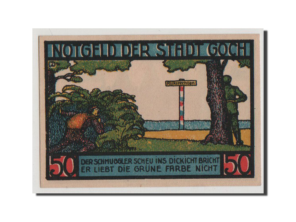 Banconote, Germania, Goch, 50 Pfennig, 1922, FDS, Mehl:445.3a