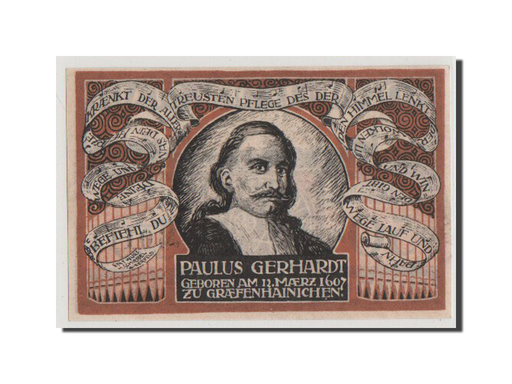 Banconote, Germania, Grafenhainichen Stadt, 50 Pfennig, FDS, Mehl:461.3