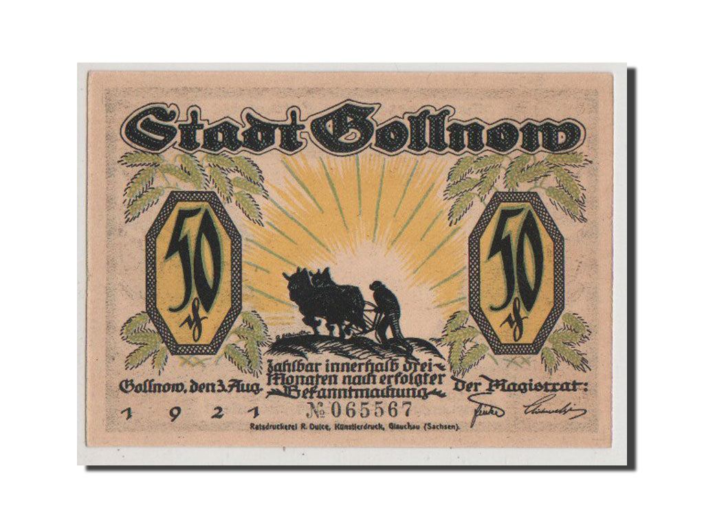 Banconote, Germania, Pommern, 50 Pfennig, 1921, FDS, Mehl:453.5