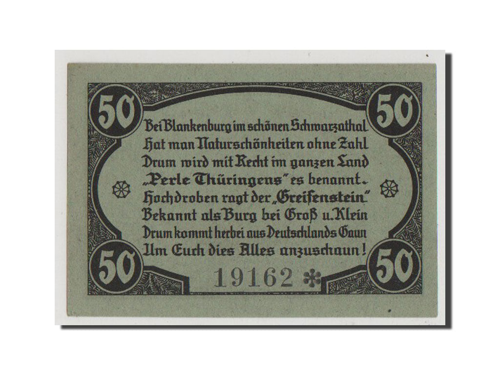 Banknote, Germany, Schwarzburg-Rudolstadt, 50 Pfennig, 1921, UNC(65-70)
