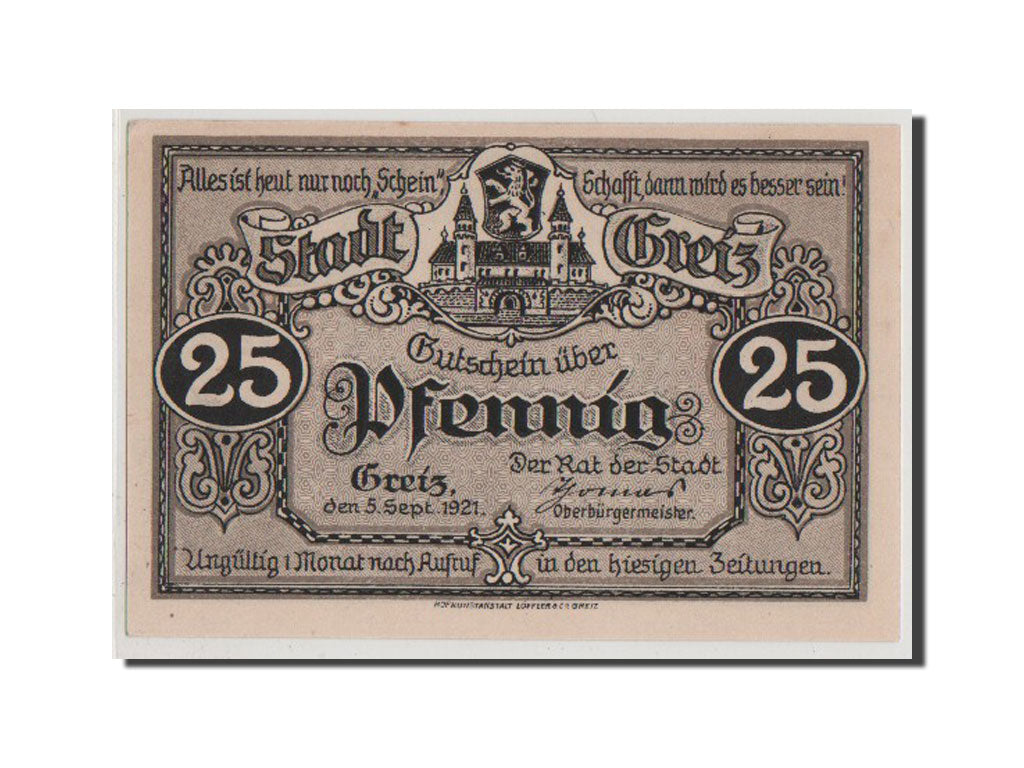 Banknot, Niemcy, 25 Pfennig, 1921, UNC(65-70)
