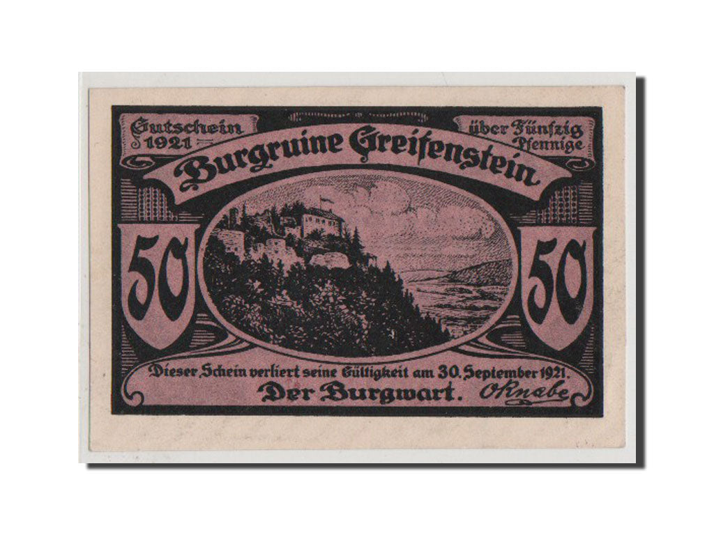 Billet, Allemagne, Schwarzburg-Rudolstadt, 50 Pfennig, 1921, NEUF, Mehl:469.2
