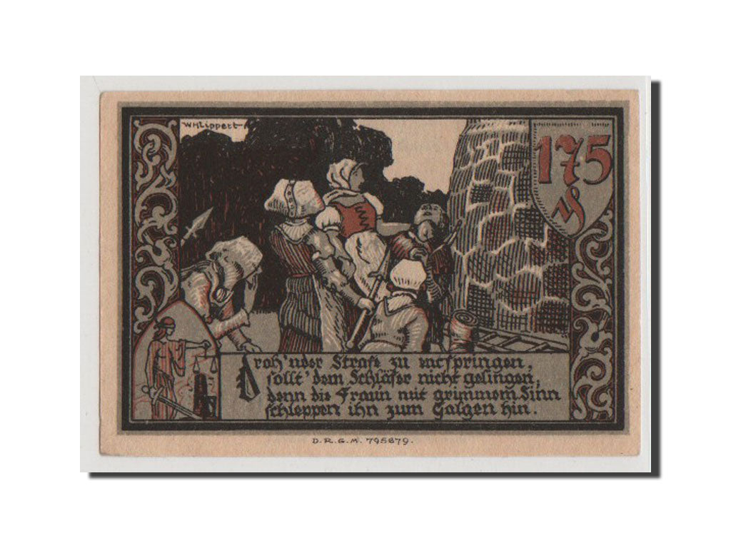 Banconote, Germania, Gransee, 1.75 Mark, FDS, Mehl:465.1a