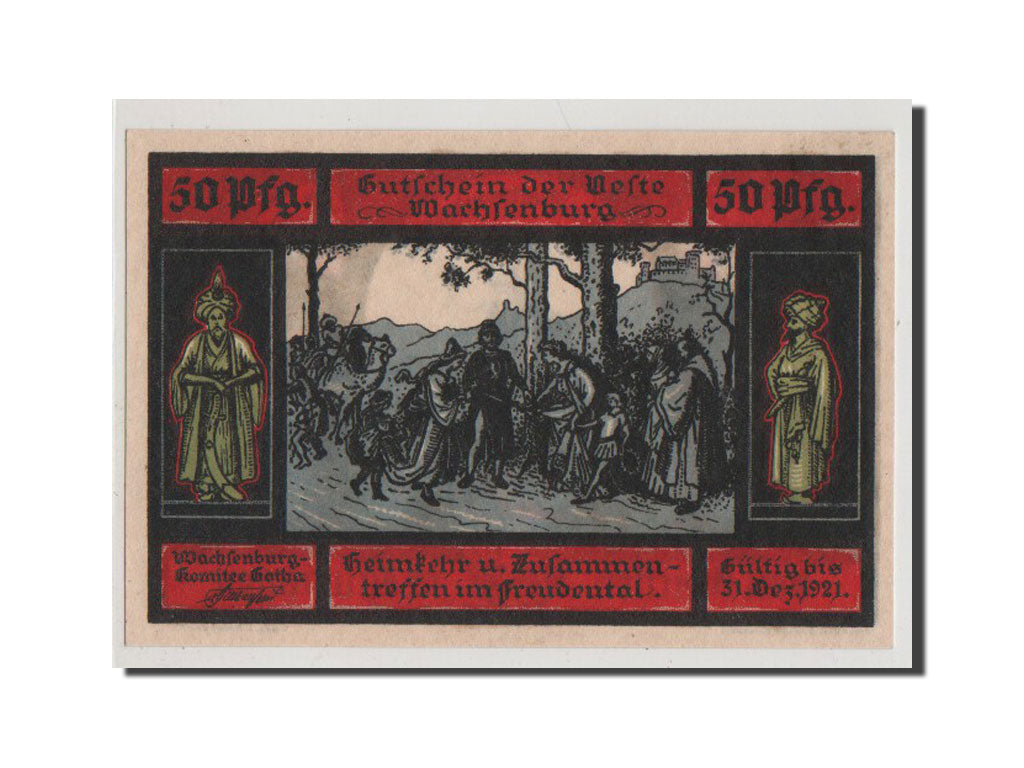 Geldschein, Deutschland, Gotha Stadt, 50 Pfennig, UNZ, Mehl:457.2