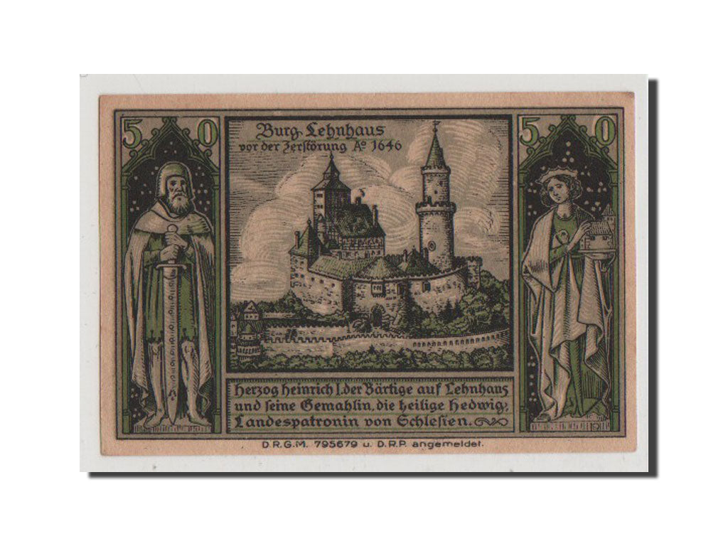 Biljet, Duitsland, Lahn Stadtische Sparkasse, 50 Pfennig, SPL+, Mehl:756.1b