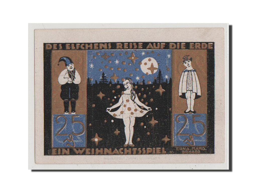 Geldschein, Deutschland, Langeln, 25 Pfennig, UNZ, Mehl:764.1a