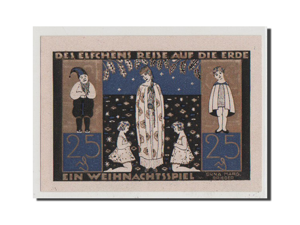 Geldschein, Deutschland, Langeln, 25 Pfennig, UNZ, Mehl:764.1a