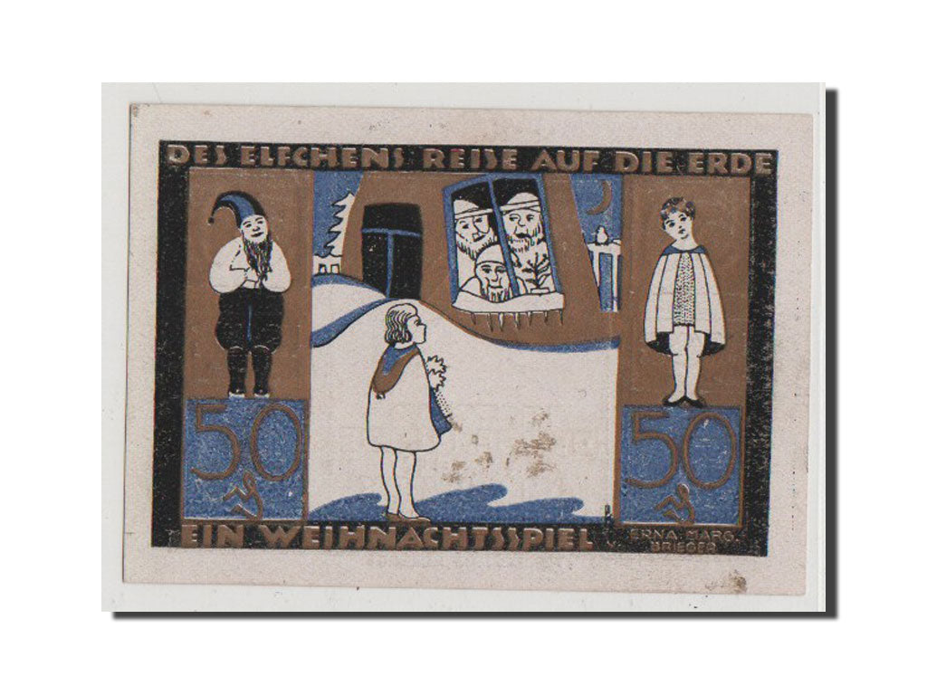 Banconote, Germania, Langeln, 50 Pfennig, FDS, Mehl:764.1a