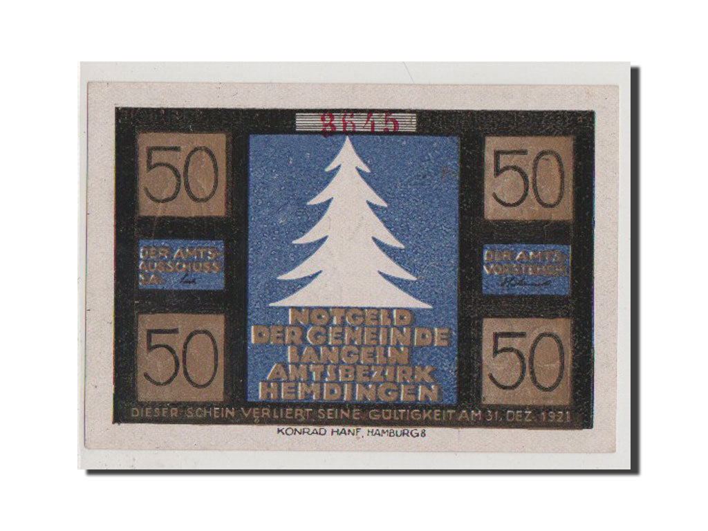 Banconote, Germania, Langeln, 50 Pfennig, FDS, Mehl:764.1a
