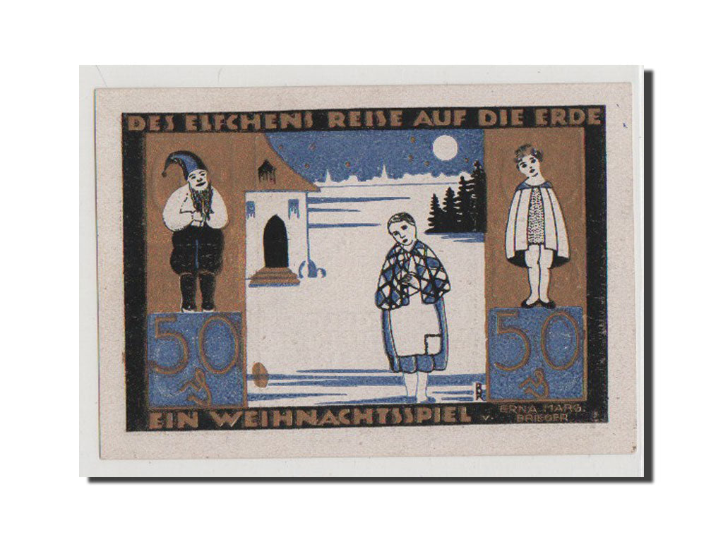 Banconote, Germania, Langeln, 50 Pfennig, FDS, Mehl:764.1a