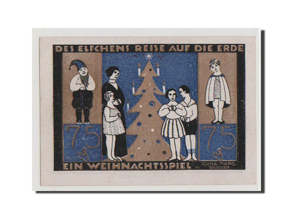 Banconote, Germania, Langeln, 75 Pfennig, FDS, Mehl:764.1a