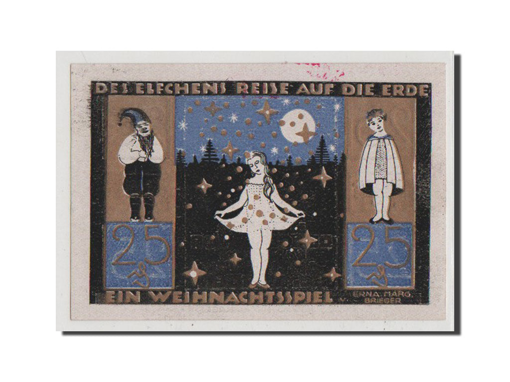 Banconote, Germania, Langeln, 25 Pfennig, FDS, Mehl:764.1a