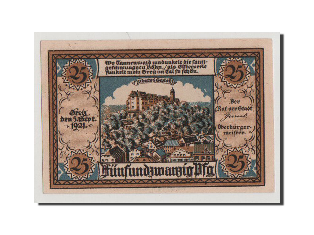 Billet, Allemagne, 25 Pfennig, 1921, NEUF