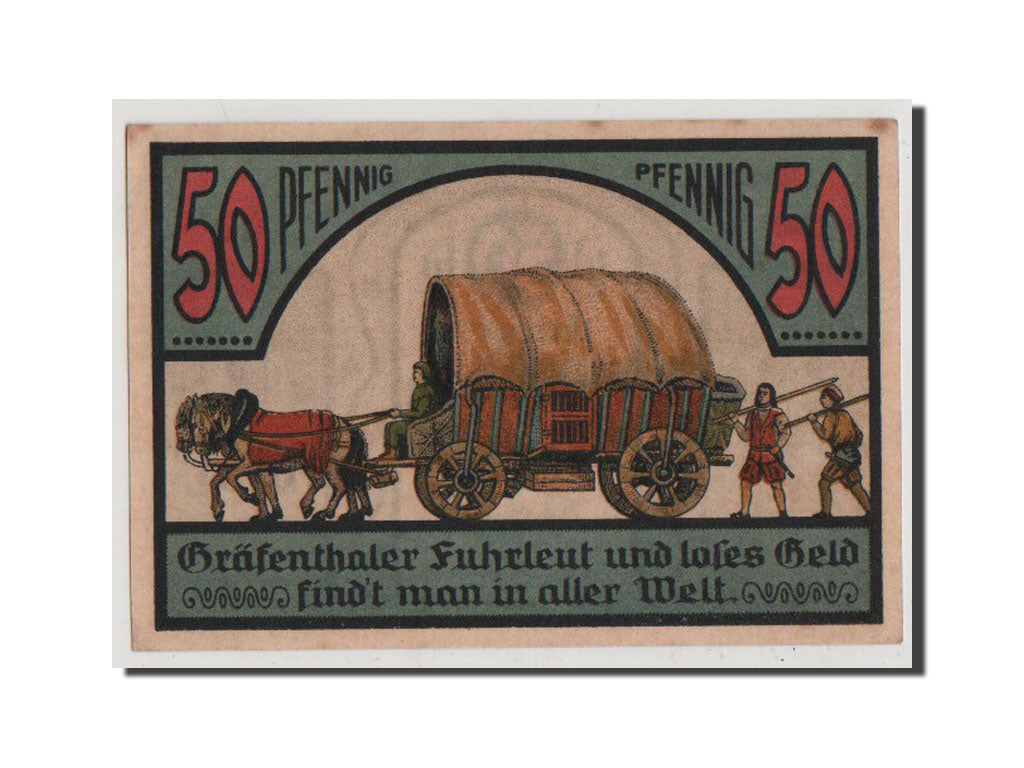 Banconote, Germania, Grafenthal, 50 Pfennig, 1921, SPL+, Mehl:463.1a
