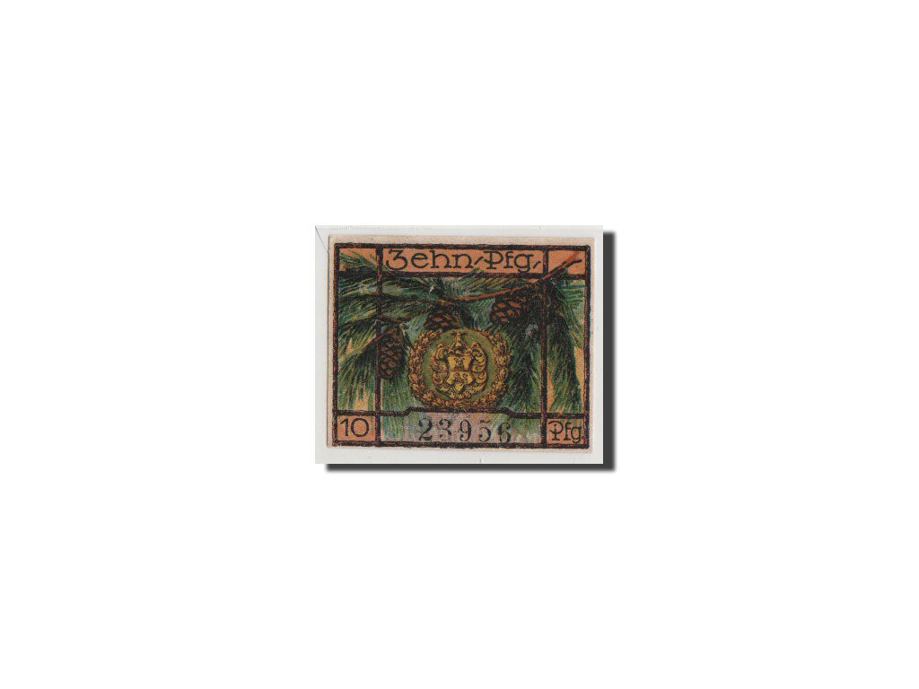 Banconote, Germania, Grafenthal, 10 Pfennig, 1921, FDS, Mehl:463.1a
