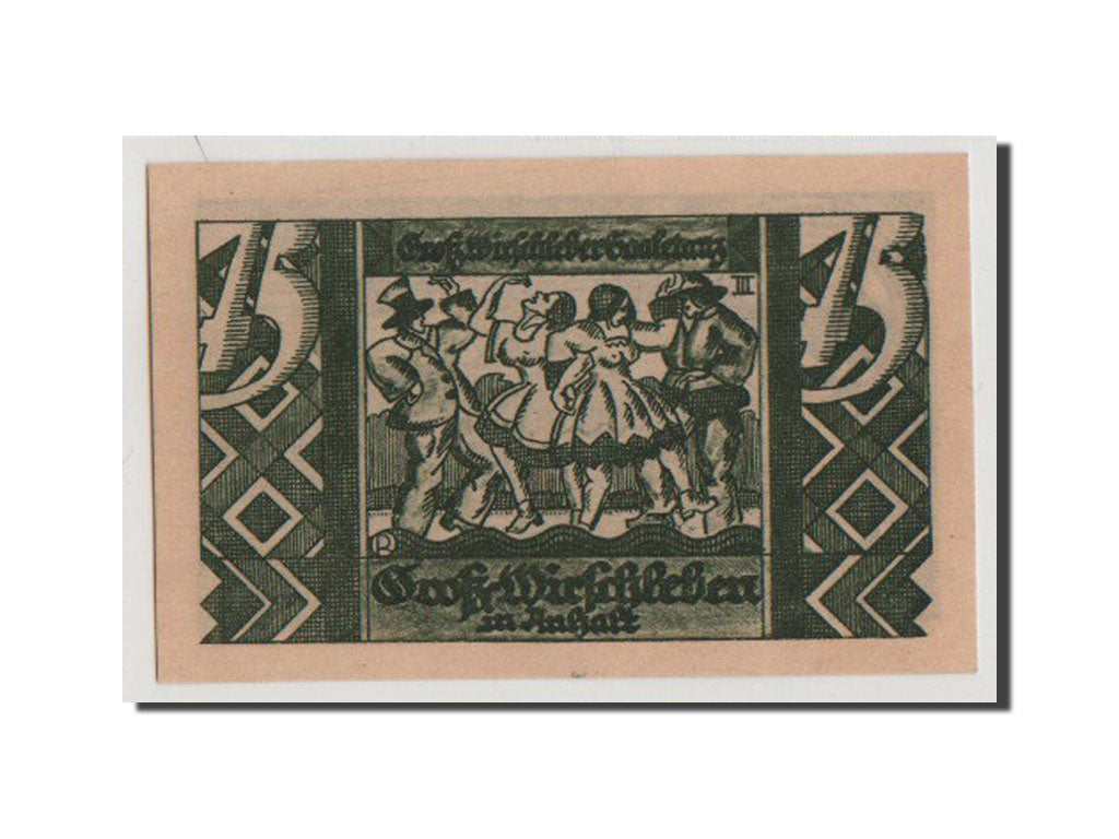 Geldschein, Deutschland, Gross Wirschleben Gemeinde, 75 Pfennig, 1921, UNZ