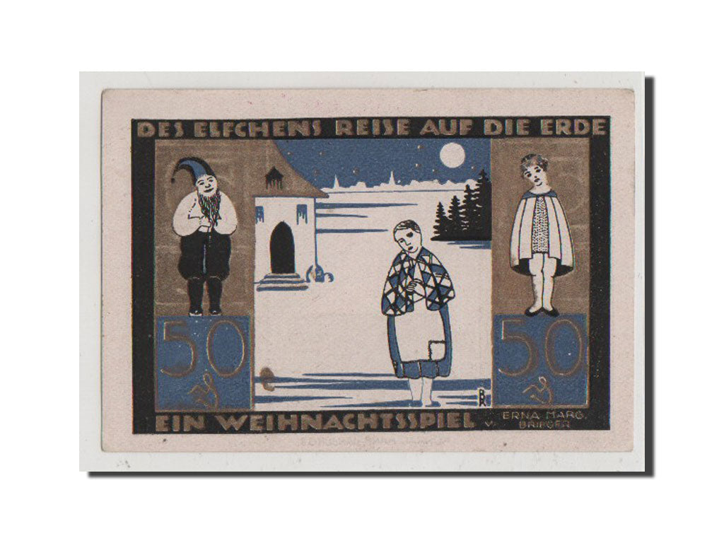 Geldschein, Deutschland, Langeln, 50 Pfennig, UNZ, Mehl:764.1a