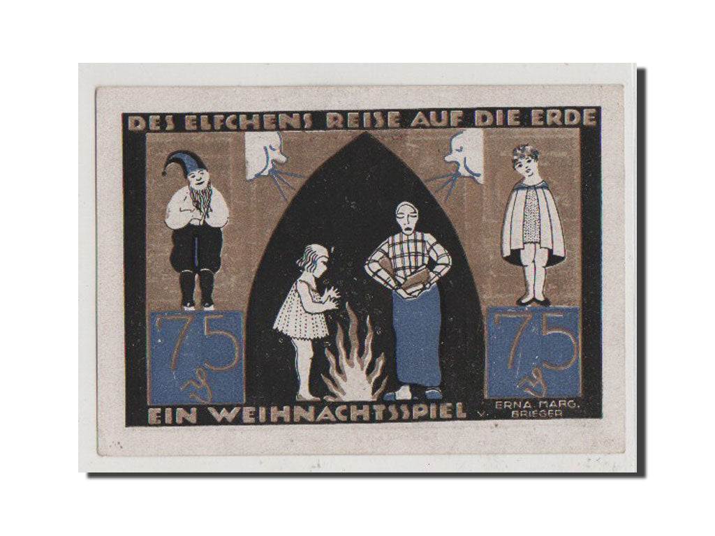 Banconote, Germania, Langeln, 75 Pfennig, FDS, Mehl:764.1a