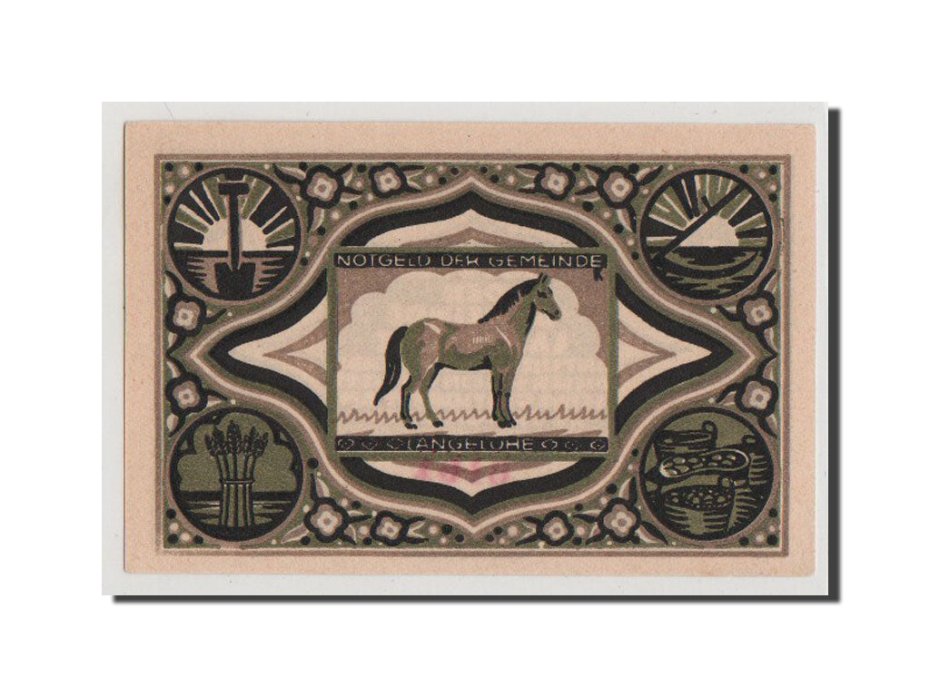 Banconote, Germania, Langelohe Gemeinde, 75 Pfennig, FDS, Mehl:765.2a