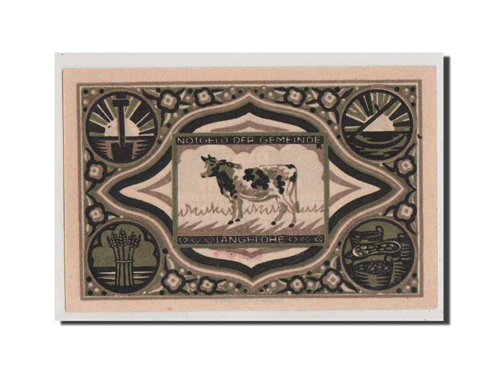 Banknote, Germany, Langelohe Gemeinde, 75 Pfennig, UNC(64), Mehl:765.2a