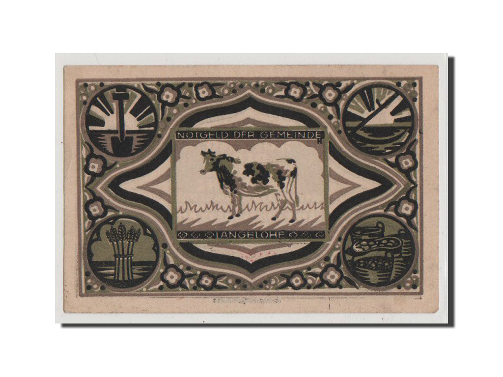 Banconote, Germania, Langelohe Gemeinde, 75 Pfennig, SPL+, Mehl:765.1a