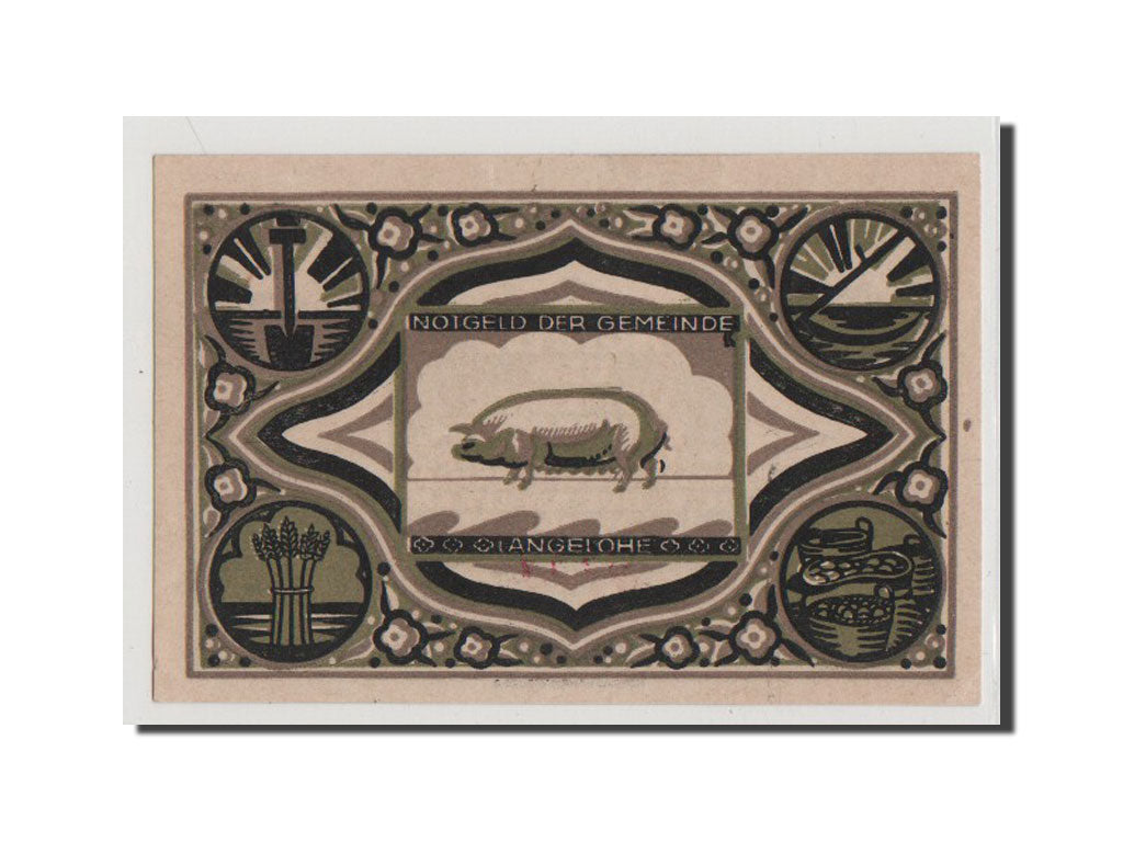 Banconote, Germania, Langelohe Gemeinde, 25 Pfennig, SPL+, Mehl:765.1a