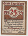 Billet, Allemagne, Lage Stadt, 25 Pfennig, 1921, 1921-02-01, NEUF, Mehl:757.2