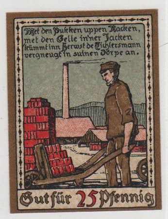Billet, Allemagne, Lage Stadt, 25 Pfennig, 1921, 1921-02-01, NEUF, Mehl:757.2