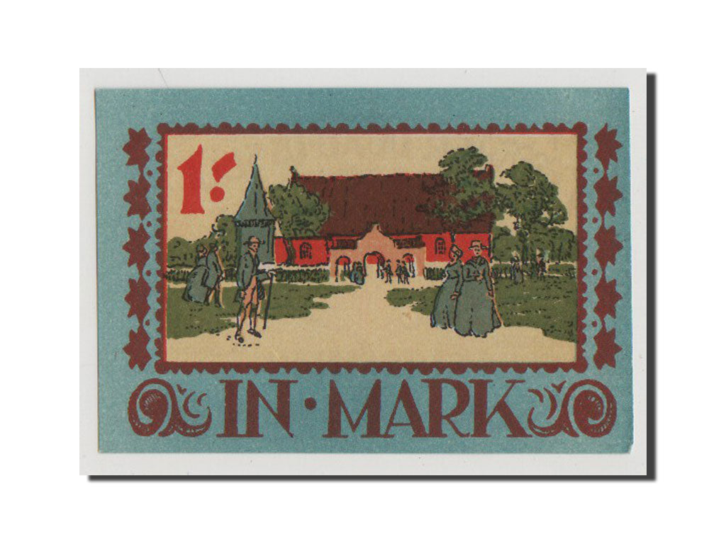 Geldschein, Deutschland, Langenhorn Germeinde, 1 Mark, 1921, UNZ, Mehl:768.1