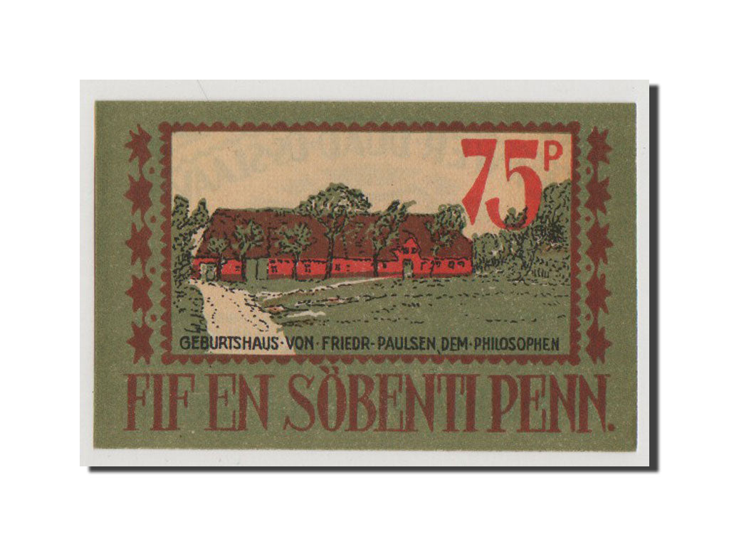 Geldschein, Deutschland, Langenhorn Germeinde, 75 Pfennig, 1921, UNZ, Mehl:768.1