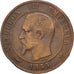 Monnaie, France, Napoleon III, Napoléon III, 10 Centimes, 1855, Rouen, B+