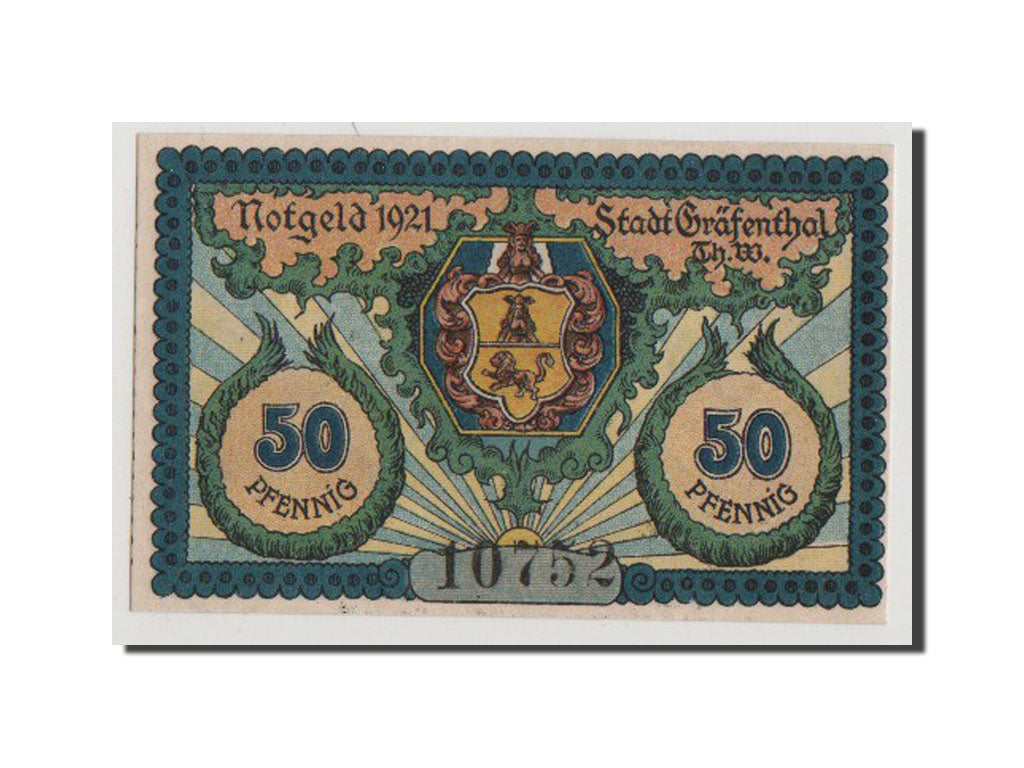 Banconote, Germania, Grafenthal, 50 Pfennig, 1921, FDS, Mehl:463.1