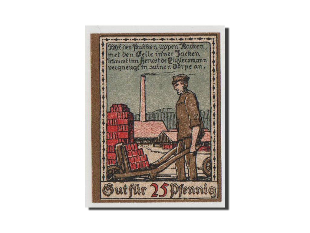 Billet, Allemagne, Lage Stadt, 25 Pfennig, 1921, 1921-02-01, SPL+, Mehl:757.2