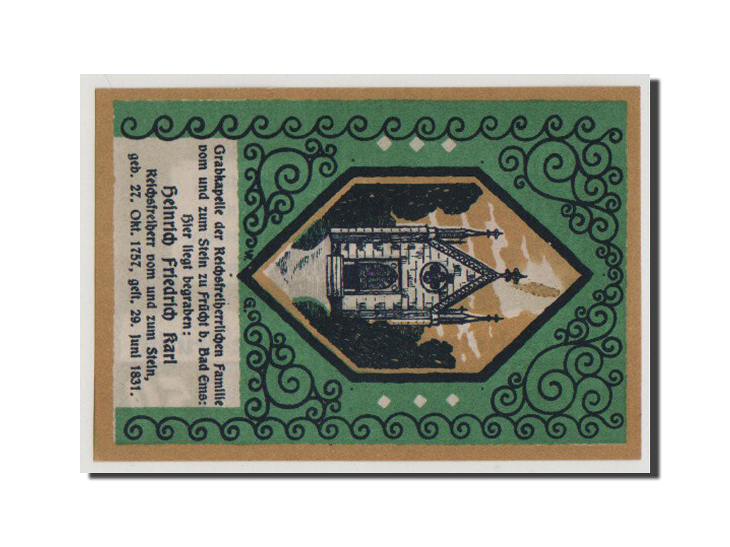 Geldschein, Deutschland, Hessen-Nassau, 50 Pfennig, 1922, UNZ, Mehl:399.1