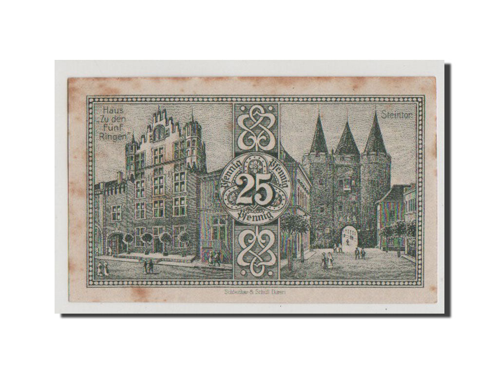 Banconote, Germania, Goch, 25 Pfennig, 1921, SPL, Mehl:445.2a
