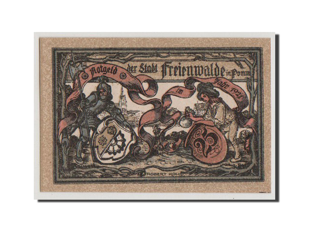 Banconote, Germania, Freienwalde Stadt, 25 Pfennig, 1921, FDS, Mehl:385.6