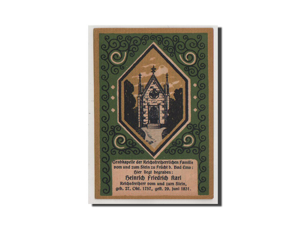 Banconote, Germania, Hessen-Nassau, 50 Pfennig, 1922, SPL+, Mehl:399.2