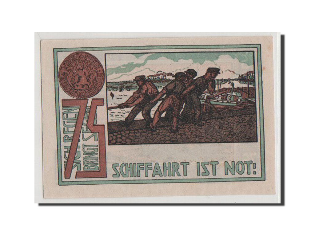 Geldschein, Deutschland, Frohse a. Elbe Stadt, 75 Pfennig, 1921, UNZ, Mehl:397.1