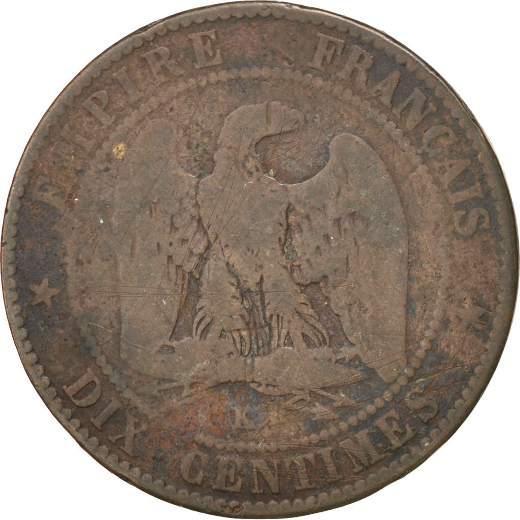Coin, France, Napoleon III, Napoléon III, 10 Centimes, 1854, Bordeaux