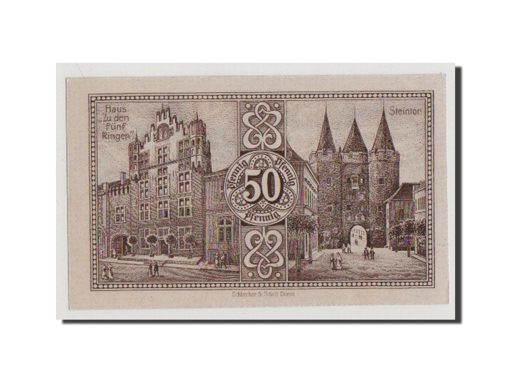 Banconote, Germania, Goch, 50 Pfennig, 1921, FDS, Mehl:445.2a