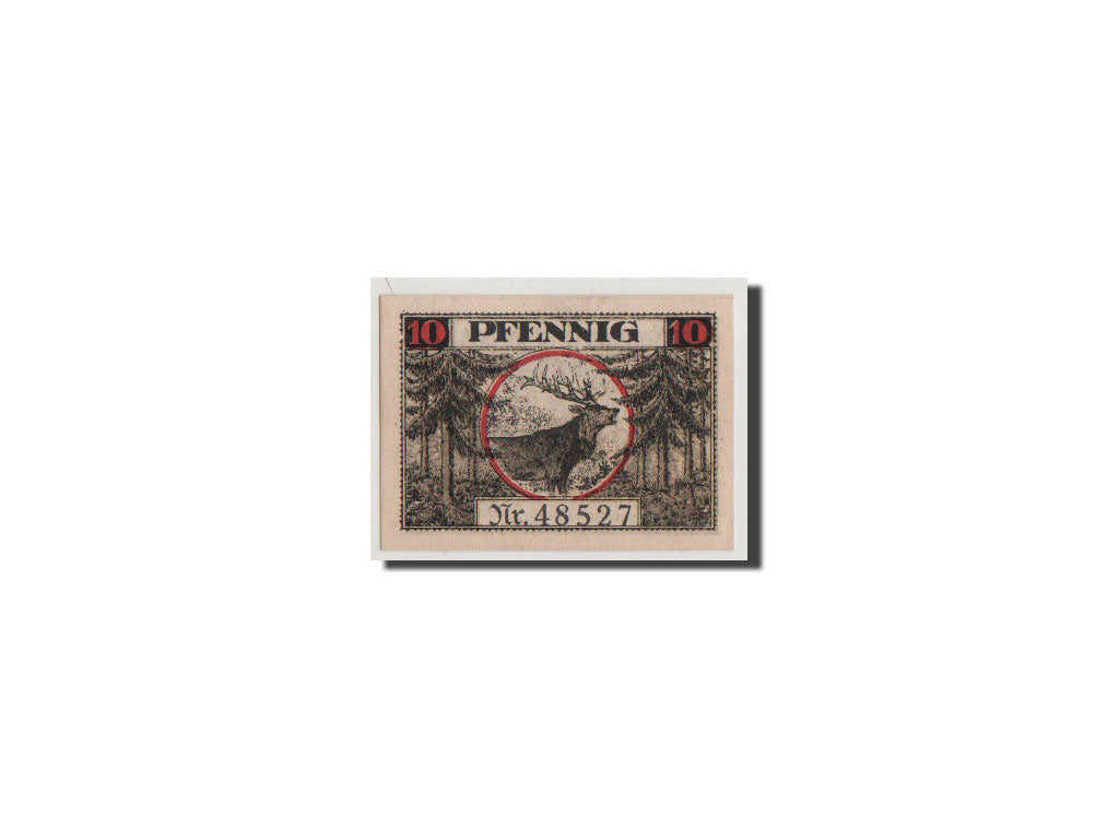 Banconote, Germania, Grafenroda, 10 Pfennig, FDS, Mehl:462.1