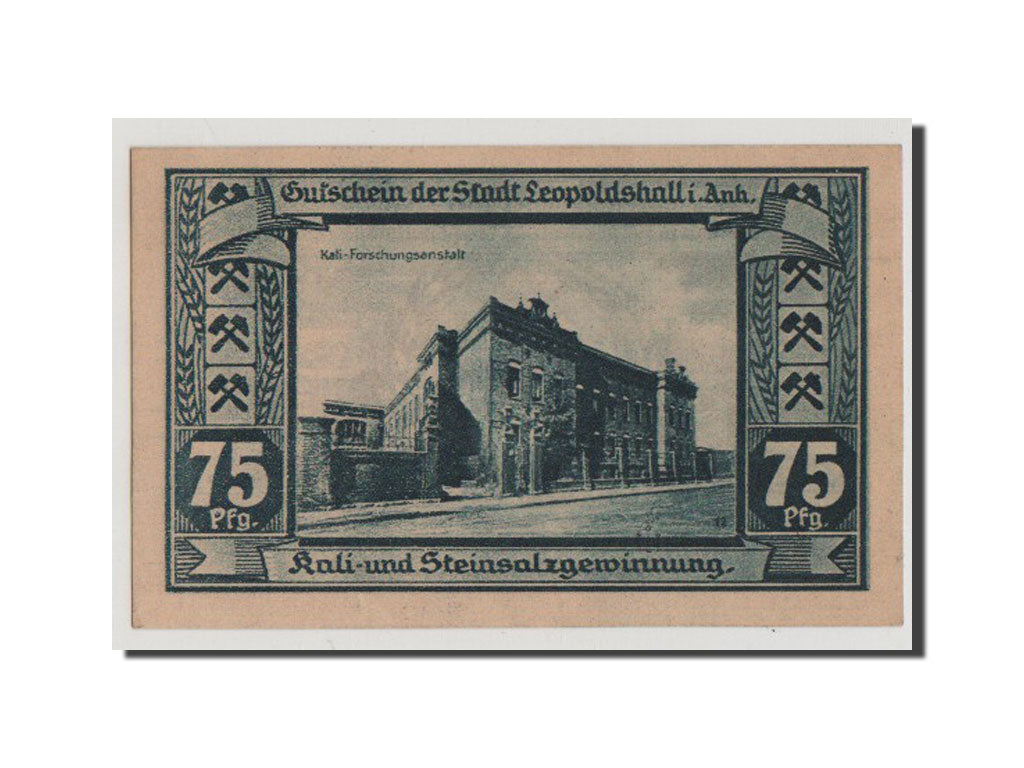 Banknote, Germany, Anhalt, 75 Pfennig, 1921, UNC(65-70), Mehl:794.4