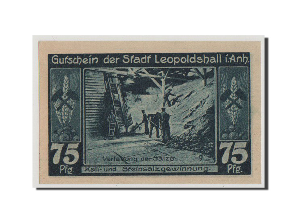 Banknote, Germany, Anhalt, 75 Pfennig, 1921, UNC(65-70), Mehl:794.3