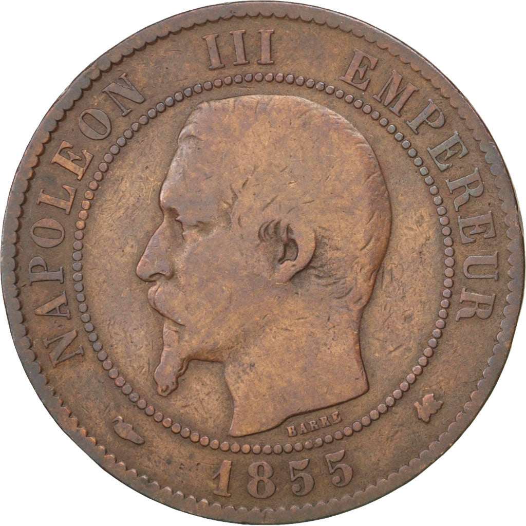 Coin, France, Napoleon III, Napoléon III, 10 Centimes, 1855, Bordeaux